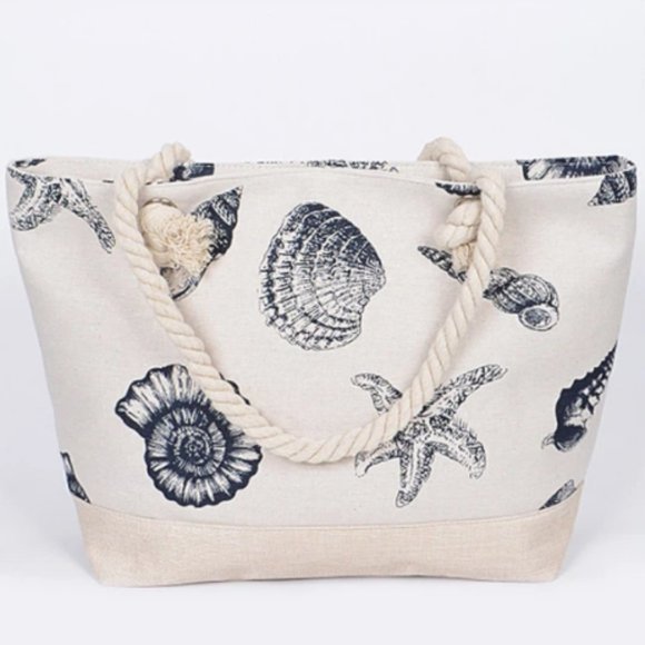 Private Label Handbags - Ivory Sea Shell Tote